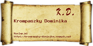 Krompaszky Dominika névjegykártya